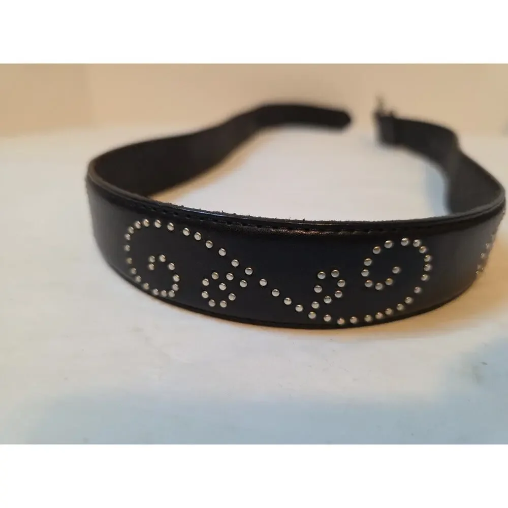 Brighton Belt Leather Studded Detail Women Size L / 34 Black B20403